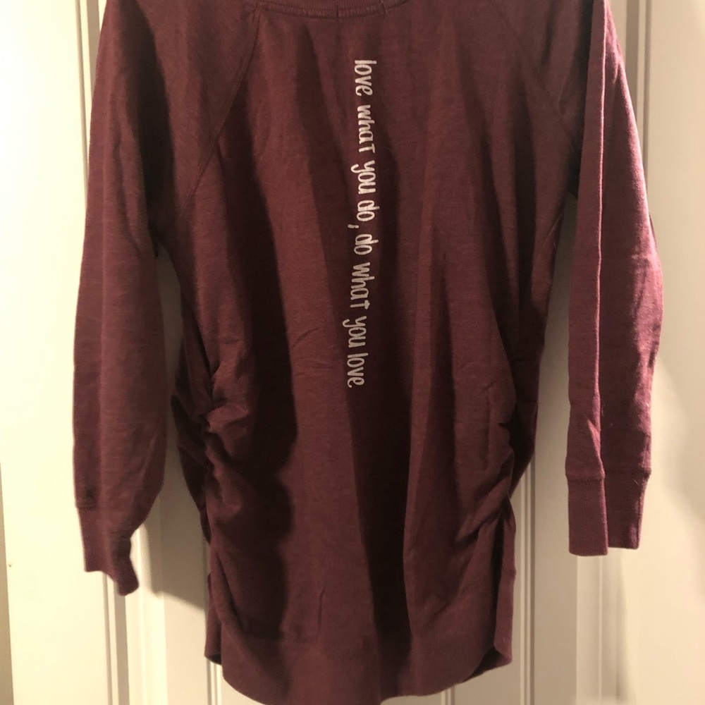 Feathers Women's Sweater - Rich Burgundy - Picture 2 of 3
